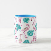 ピンクのフラミンゴ マグカップ (中央)