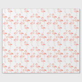 ピンクのフラミンゴ ラッピングペーパー (フラット)
