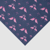 ピンクのフラミンゴ ラブバード パターン バレンタインデー 薄葉紙 (詳細)