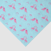 ピンクのフラミンゴ ラブバード パターン バレンタインデー 薄葉紙 (詳細)