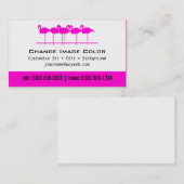 ピンクのフラミンゴ-個人事業カード 名刺 (正面/裏面)