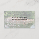 ピンクのフラミンゴ 名刺 (裏面)