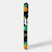 ピンクのフラミンゴ、熱帯の花、多肉植物 Case-Mate iPhoneケース (裏面 / 右)