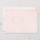 ピンクのフラミンゴ 40歳の誕生日 招待状 (裏面)