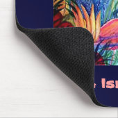 ピンクのフラミンゴ- Captivaの島、フロリダ マウスパッド (コーナー)