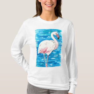 ピンクのフラミンゴ Tシャツ