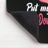 ピンクのフラミンゴDon39t私は夏に私の足を置く マウスパッド (コーナー)