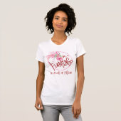 ピンクのフラミンゴTシャツ やる気が出る Tシャツ (正面フル)