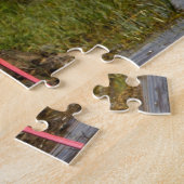 ピンクのフラムゴ。 ジグソーパズル (側面)