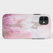 ピンクのフラワーエンジェル Case-Mate iPhoneケース (裏面(横))