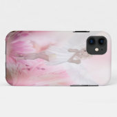 ピンクのフラワーエンジェル Case-Mate iPhoneケース (裏面(横))
