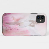 ピンクのフラワーエンジェル Case-Mate iPhoneケース (裏面(横))