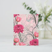 ピンクのフラワーカード (スタンド正面)