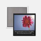 ピンクのフラワーグローリーマグネット マグネット (正面/裏面)