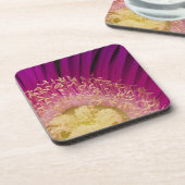 ピンクのフラワーコースター コースター (左側)