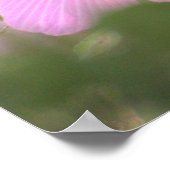 ピンクのフラワーフォトポスター ポスター (角)