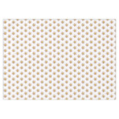 ピンクのフランギパニプルメリア花オンホワイト テーブルクロス (正面(横))