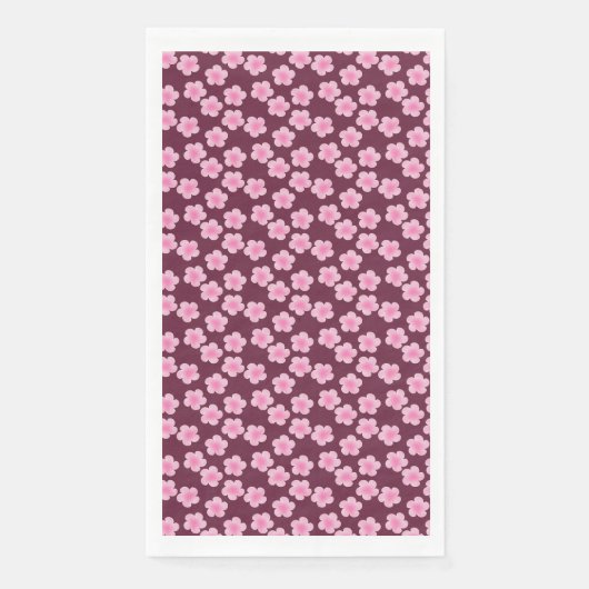 ピンクのフランギパニ花シームレスパターン (正面)