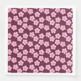 ピンクのフランギパニ花シームレスパターン