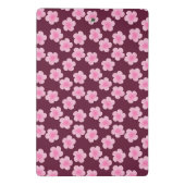 ピンクのフランギパニ花シームレスパターン ミニクリップボード (裏面)