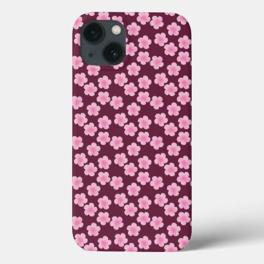 ピンクのフランギパニ花シームレスパターン Case-Mate iPhoneケース (裏面)