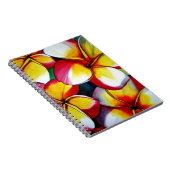 ピンクのフランギパニ花手帳 ノートブック (右側)