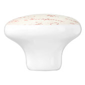 ピンクのフランスの手書きセラミックプル セラミックノブ (側面)