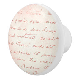 ピンクのフランスの手書きセラミックプル セラミックノブ