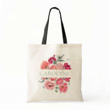 ピンクのフランス産芍薬の花束 ブライドメイド モノグラム