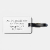 ピンクのフリップフロップ ラゲッジタグ (裏面横)