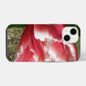 ピンクのフリルのチューリップ iPhoneケース (裏面横)