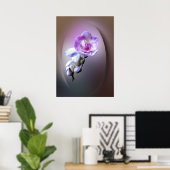 ピンクのフリーシア ポスター (ホームオフィス)