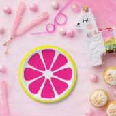 ピンクのフルーツの切れの質 ペーパープレート (パーティー)