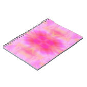 ピンクのフレア ノートブック (左側)