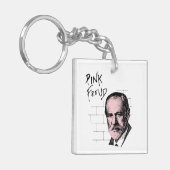 ピンクのフロイトジークムント・フロイト キーホルダー (正面左)