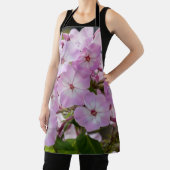 ピンクのフロックス、明るい花 エプロン (インサイチュ)