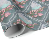 ピンクのフロンの美しい蝶 ラッピングペーパー (ロールコーナー)