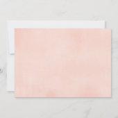 ピンクのフローラかわいいウッドランドの女の子の誕生日の写真 招待状 (裏面)