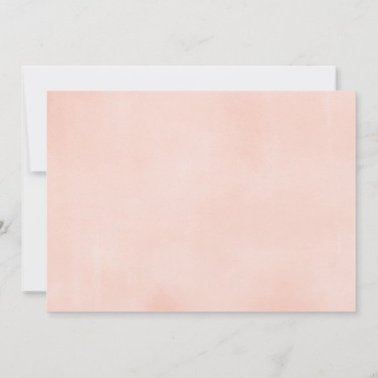 ピンクのフローラかわいいウッドランドの女の子の誕生日の写真 招待状 (裏面)