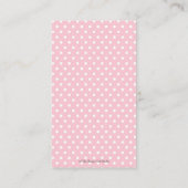 ピンクのフローラかわいいバニーうさぎの本が赤ちゃん少女向け エンクロージャーカード (裏面)