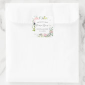 ピンクのフローラが明日のリハーサルを永遠に始める スクエアシール (バッグ)