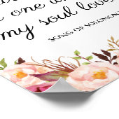 ピンクのフローラが私の魂の愛するものを見つけた ポスター (角)