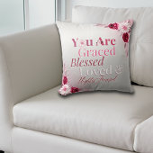 ピンクのフローラが賛美好まし感動的い クッション