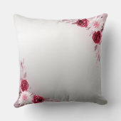 ピンクのフローラが賛美好まし感動的い クッション (裏面)