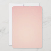 ピンクのフローラとダイヤモンドティアラエレガントな結婚式 セーブザデート (裏面)