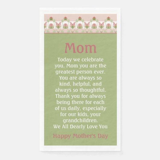 ピンクのフローラと薄い緑 (正面)