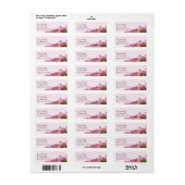 ピンクのフローラと金ゴールド ラベル (フルシート)