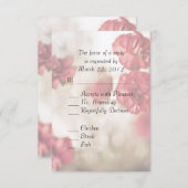 ピンクのフローラとEntree RSVP (正面/裏面)