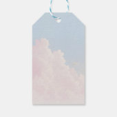 ピンクのフローラの夢結婚の雲 ギフトタグ (裏面)