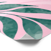 ピンクのフローラの水の色ラマダンムバラックポスター ポスター (角)